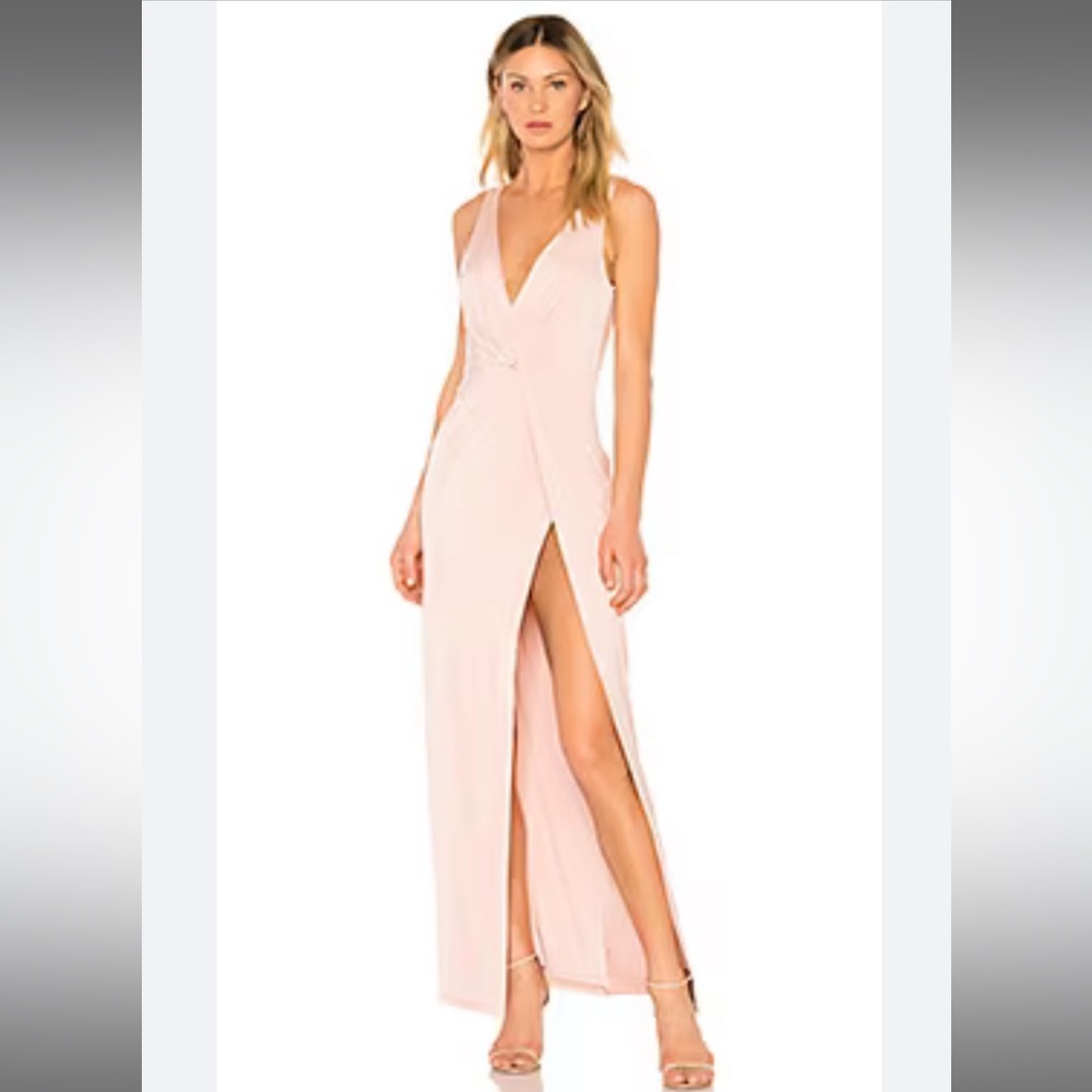 Revolve buttercup gown- blush. NWT